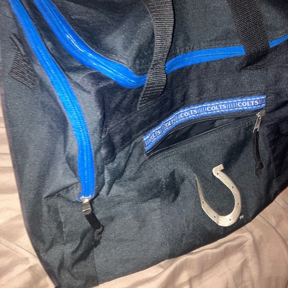 Indianapolis colts NFL football team logo travel duffel bag gym /cary on luggage - Picture 2 of 13